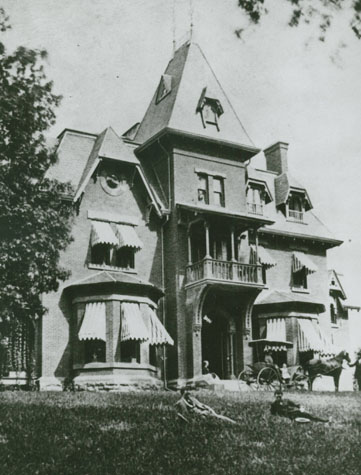 AD White House in 1880. Click for a 2012 view.